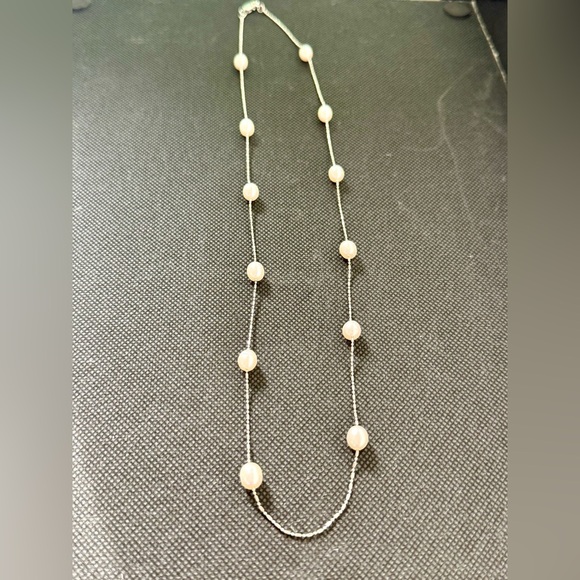 QVC Elegant Cream Pearl Necklace and Bracelet Set NWT Stamped 925 Timeless Chic - Picture 6 of 9